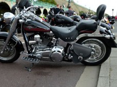(B3) Leather Swingarm Single Side Saddle Bag for Harley-Davidson Softail